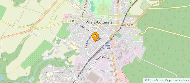 localisation de l'entreprise MADAME CELINE GRANET à VILLERS-COTTERETS