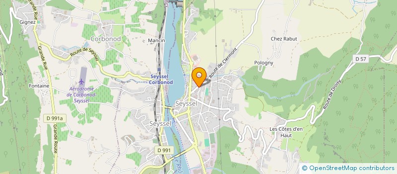 localisation de l'entreprise MADAME CELINE GRANGE  SEYSSEL