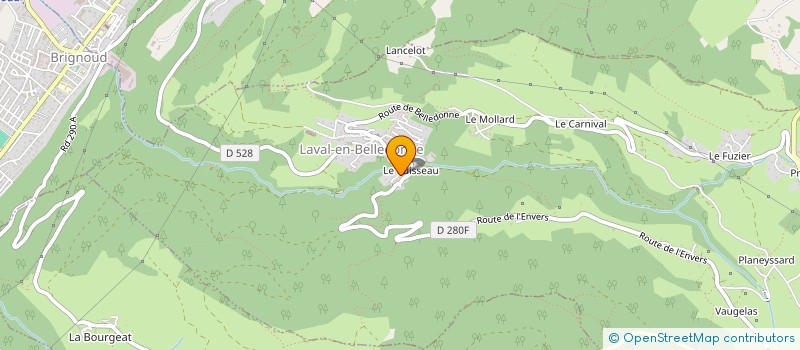 localisation de l'entreprise MADAME CELINE GRAS  LA COMBE-DE-LANCEY