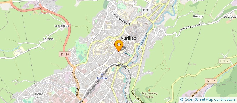 localisation de l'entreprise MADAME CELINE GRATACAP à AURILLAC