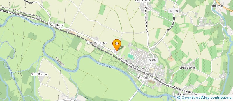 localisation de l'entreprise MADAME CELINE GRAVELLE  CHANIERS