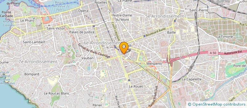 localisation de l'entreprise MADAME CELINE GREGOIRE  MARSEILLE