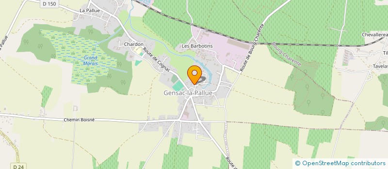 localisation de l'entreprise MADAME CELINE GRELAUD  LIGNIERES-AMBLEVILLE