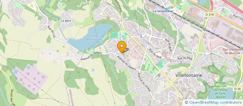 localisation de l'entreprise MADAME CELINE GRENINGER  VILLEFONTAINE