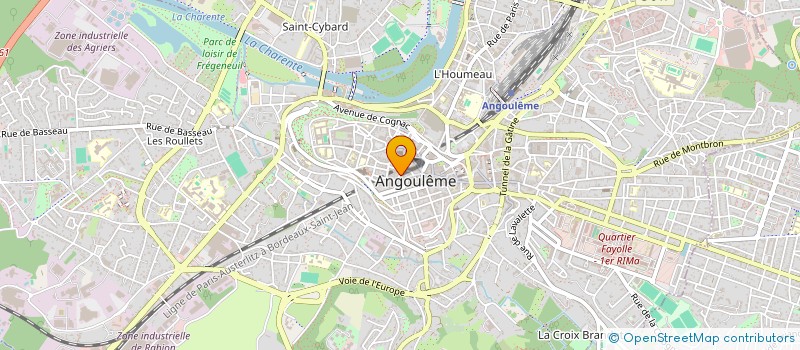 localisation de l'entreprise MADAME CELINE GRIMAUD à ANGOULEME