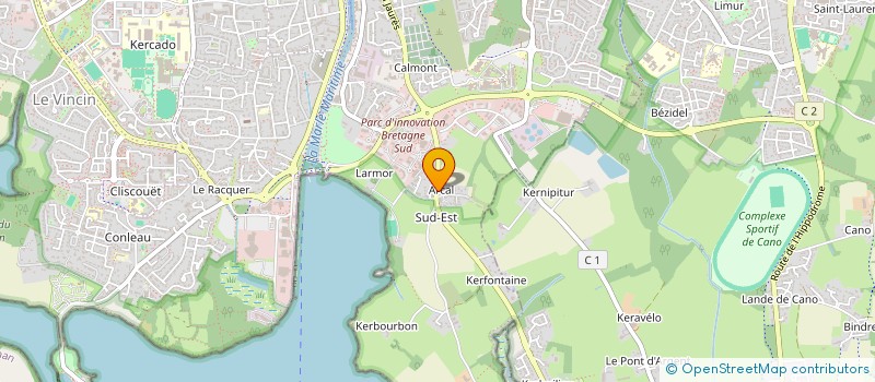 localisation de l'entreprise MADAME CELINE GRIMONT à VANNES