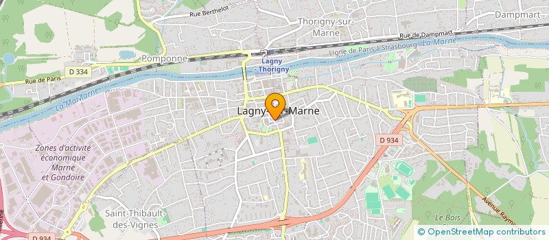 localisation de l'entreprise MADAME CELINE GROLLEAU  LAGNY-SUR-MARNE