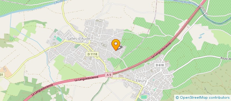 localisation de l'entreprise MADAME CELINE GROSSHANS  SALLES-D'AUDE