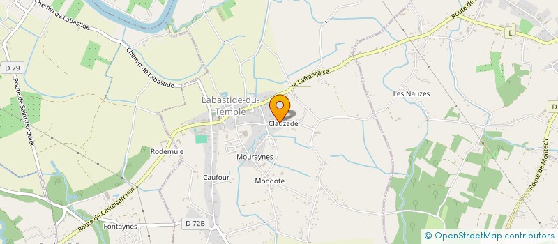 localisation de l'entreprise MADAME CELINE GRUNENWALD  LABASTIDE-DU-TEMPLE