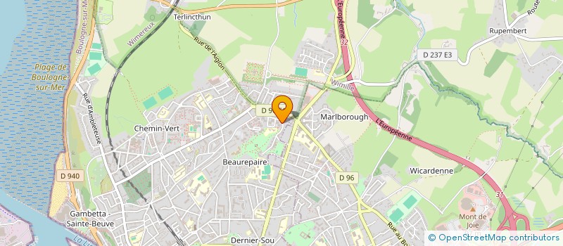 localisation de l'entreprise MADAME CELINE GUEDES  SAINT-MARTIN-BOULOGNE