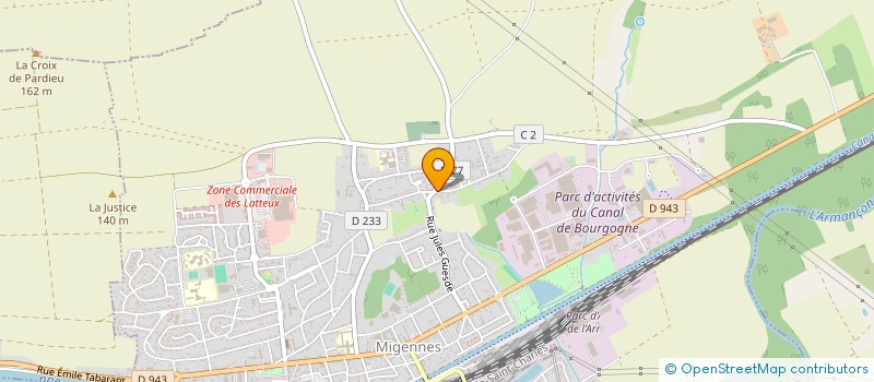 localisation de l'entreprise MADAME CELINE GUEDON  MIGENNES