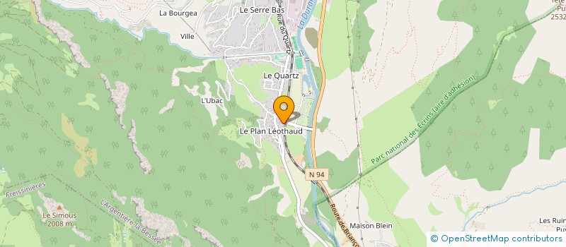 localisation de l'entreprise MADAME CELINE GUERIN à L'ARGENTIERE-LA-BESSEE