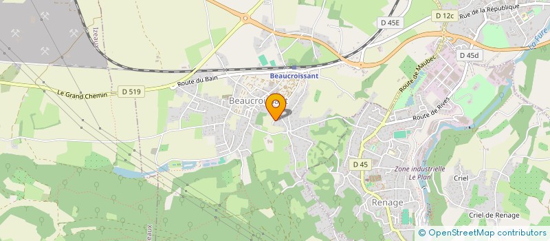 localisation de l'entreprise MADAME CELINE GUERIN  BEAUCROISSANT