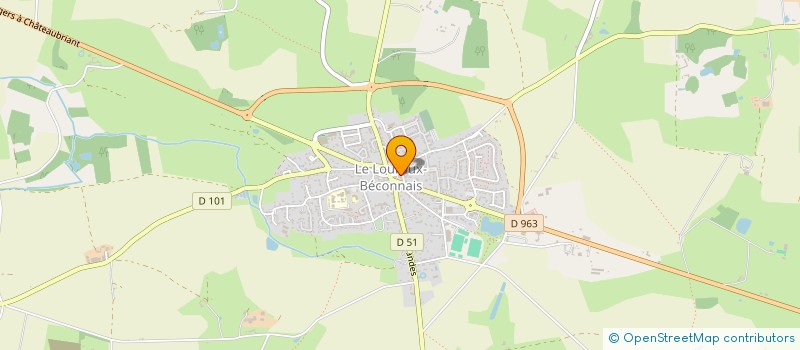 localisation de l'entreprise MADAME CELINE GUERIN  VAL D'ERDRE-AUXENCE