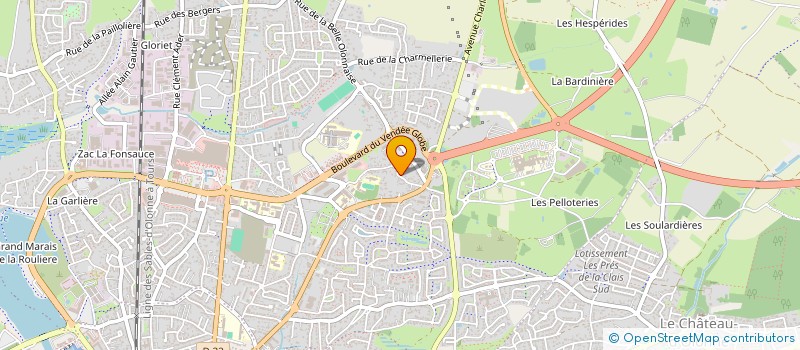 localisation de l'entreprise MADAME CELINE GUERINEAU à LES SABLES D'OLONNE