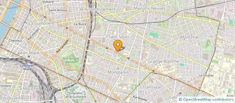 localisation de l'entreprise MADAME CELINE GUERRE  LYON