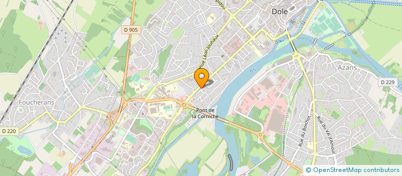 localisation de l'entreprise MADAME CELINE GUIBELIN à DOLE