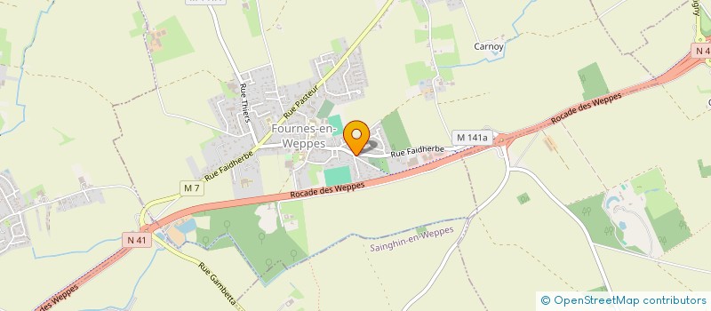localisation de l'entreprise MADAME CELINE GUICHON  FOURNES-EN-WEPPES
