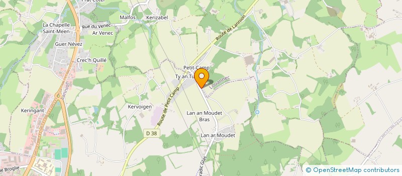 localisation de l'entreprise MADAME CELINE GUILBERT  LANNION