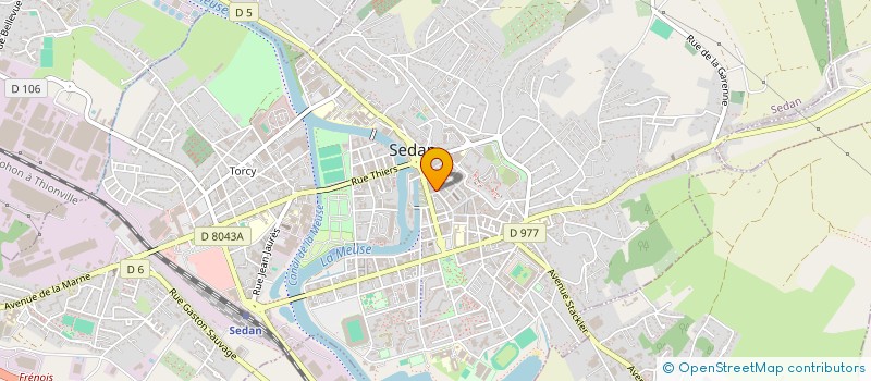 localisation de l'entreprise MADAME CELINE GUILLAUME  SEDAN