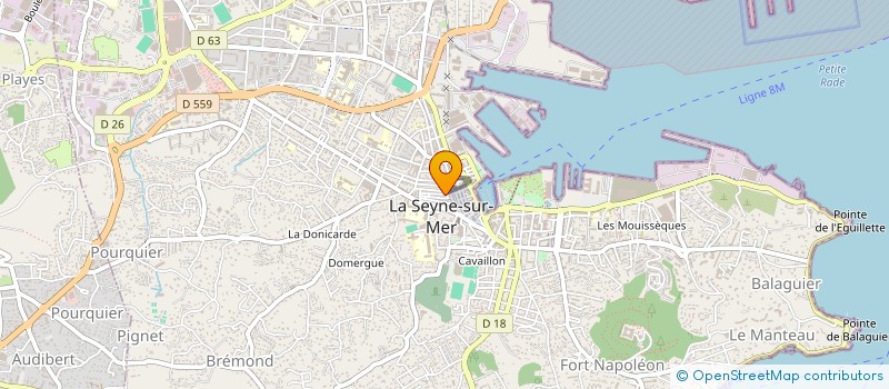 localisation de l'entreprise MADAME CELINE GUILLAUME à LA SEYNE SUR MER