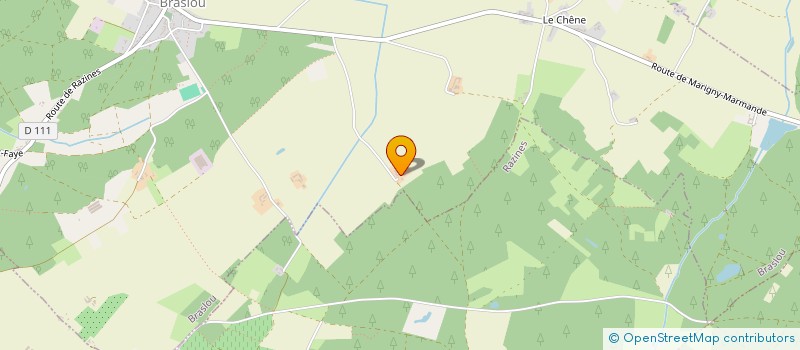 localisation de l'entreprise MADAME CELINE GUILLEBAUD  BRASLOU