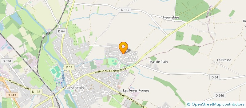 localisation de l'entreprise MADAME CELINE GUILLEMAIN à BUZANCAIS