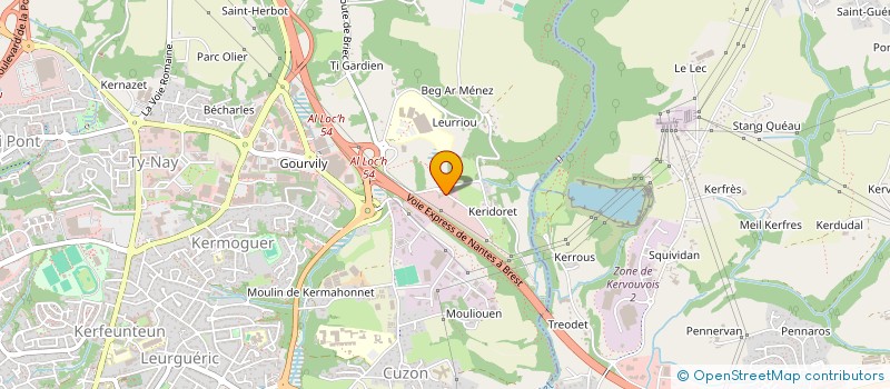 localisation de l'entreprise MADAME CELINE GUILLEMETTE à QUIMPER