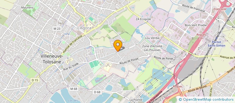 localisation de l'entreprise MADAME CELINE GUILLEMIN à VILLENEUVE-TOLOSANE