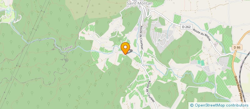 localisation de l'entreprise MADAME CELINE GUILLEN  SAINT-MONTAN