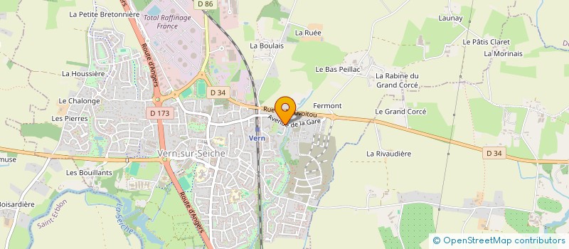 localisation de l'entreprise MADAME CELINE GUILLERME  VERN-SUR-SEICHE