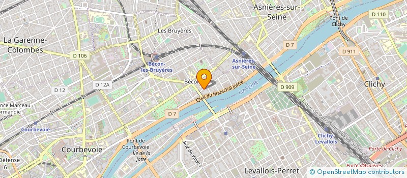 localisation de l'entreprise MADAME CELINE GUINET à COURBEVOIE