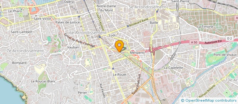 localisation de l'entreprise MADAME CELINE GUINGAND à MARSEILLE