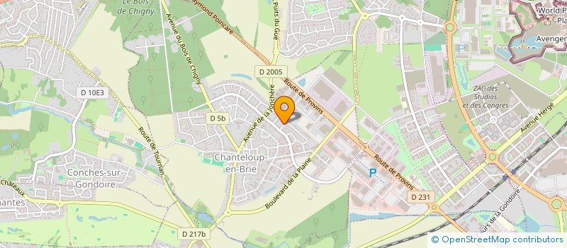 localisation de l'entreprise MADAME CELINE GUSTIN  CHANTELOUP-EN-BRIE