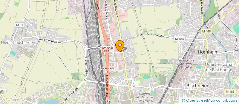 localisation de l'entreprise MADAME CELINE GUTHEDEL  HNHEIM