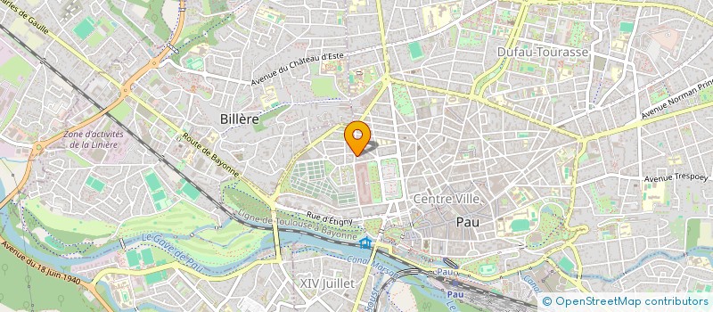 localisation de l'entreprise MADAME CELINE GUTIERREZ à PAU