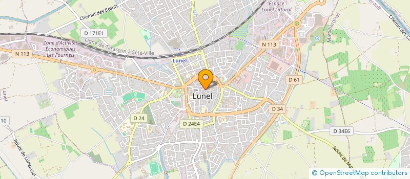 localisation de l'entreprise MADAME CELINE GUY à LUNEL