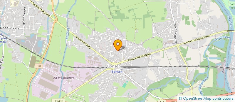 localisation de l'entreprise MADAME CELINE GUYON  BONSON