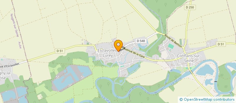 localisation de l'entreprise MADAME CELINE GUYON  ESCLAVOLLES-LUREY