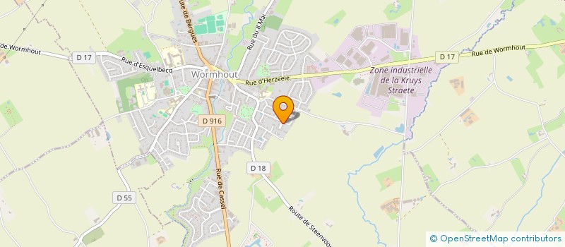 localisation de l'entreprise MADAME CELINE HAELEWYN  WORMHOUT