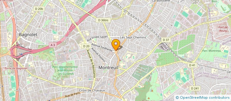 localisation de l'entreprise MADAME CELINE HAINE à MONTREUIL