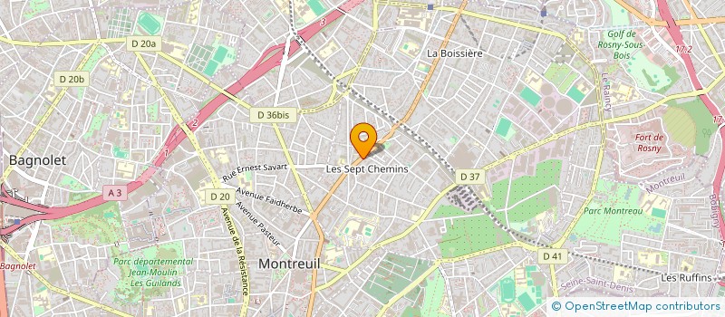 localisation de l'entreprise MADAME CELINE HALGAND à MONTREUIL