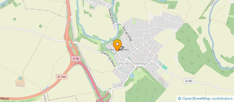 localisation de l'entreprise MADAME CELINE HALLIER  EVRY-GREGY-SUR-YERRE