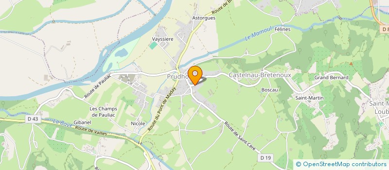 localisation de l'entreprise MADAME CELINE HALLOUIN  PRUDHOMAT