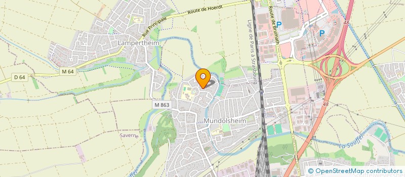 localisation de l'entreprise MADAME CELINE HALTER  MUNDOLSHEIM