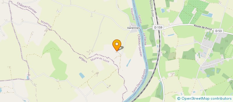 localisation de l'entreprise MADAME CELINE HAMEAU  SAINT-DENIS-D'ANJOU