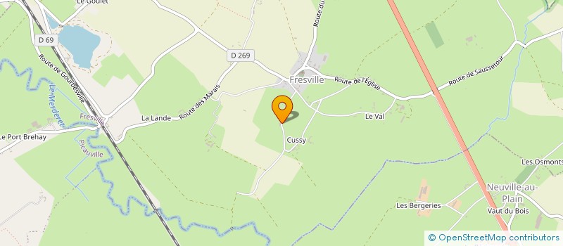 localisation de l'entreprise MADAME CELINE HAMEL  FRESVILLE