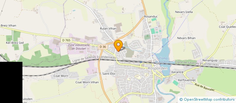 localisation de l'entreprise MADAME CELINE HAMEL  ROSPORDEN