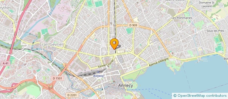 localisation de l'entreprise MADAME CELINE HAMEL à ANNECY