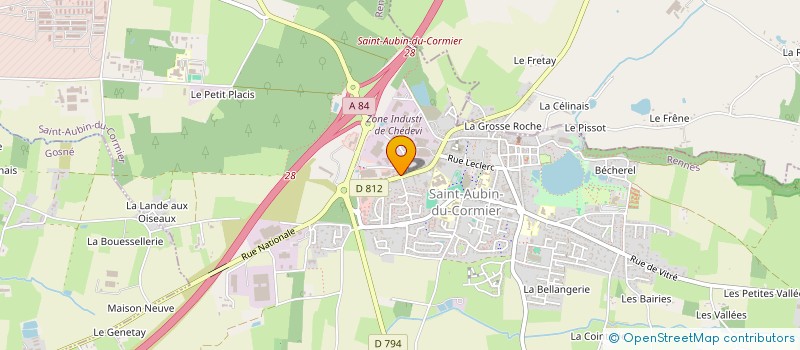 localisation de l'entreprise MADAME CELINE HARDY  SAINT-AUBIN-DU-CORMIER